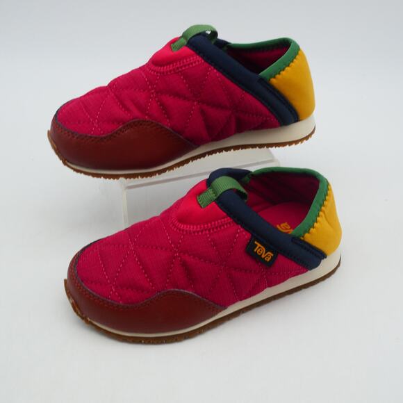 New Teva Toddler Kid's 10 ReEmber Moc Slip On Shoes Persian Red Brown - Picture 2 of 12